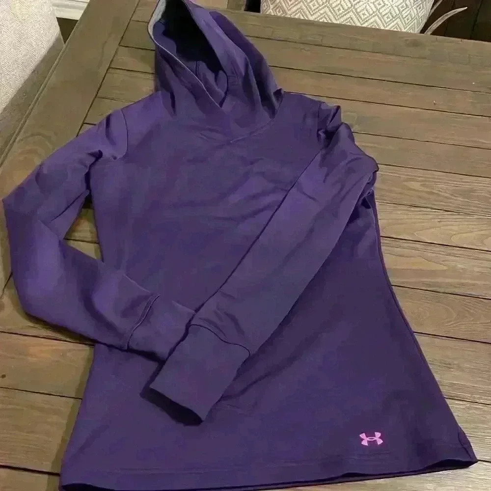 Under Armour Hoodie Purple Coldgear Sz Small Women’s